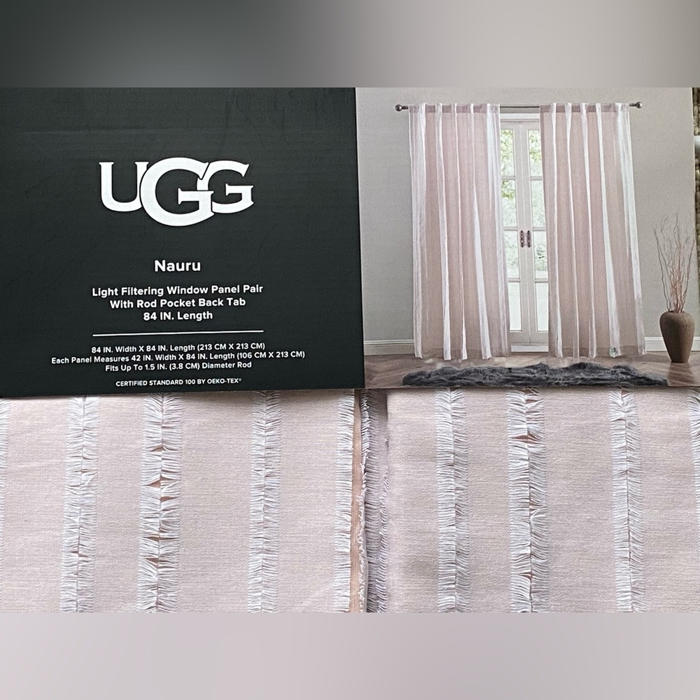 UGG Nauru Light Filtering window panels - Picture 4 of 7